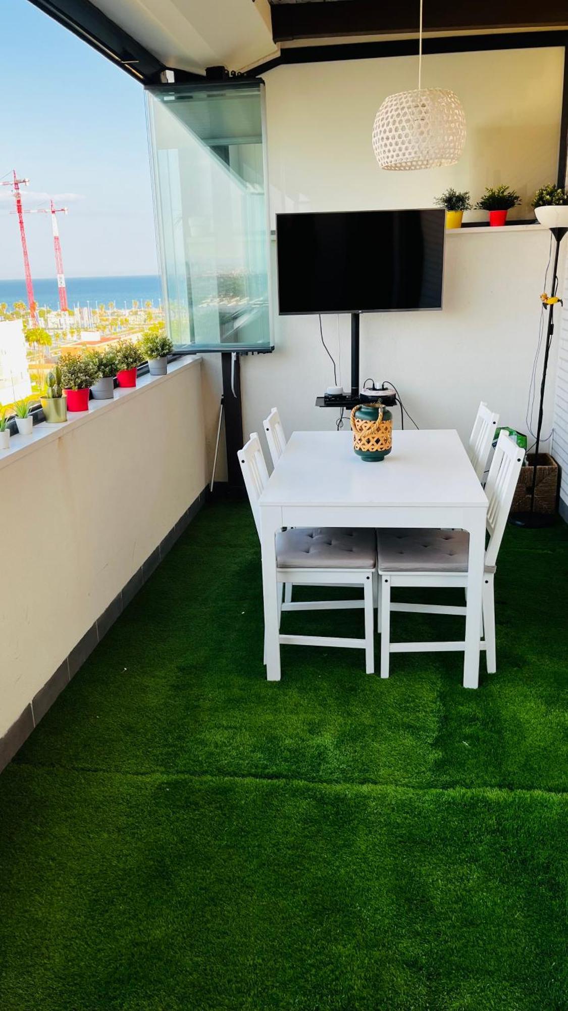 Apartamento Ático con Piscina y Vistas al Mar Parque Litoral Málaga Exterior foto